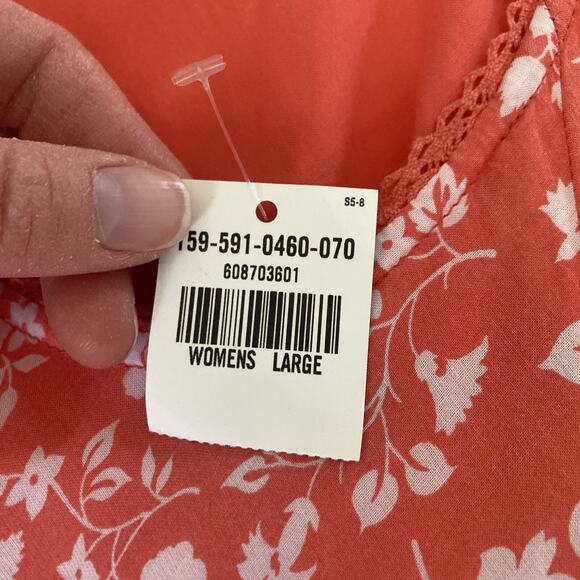 Abercrombie & Fitch Red Floral Midi Dress - Picture 10 of 12